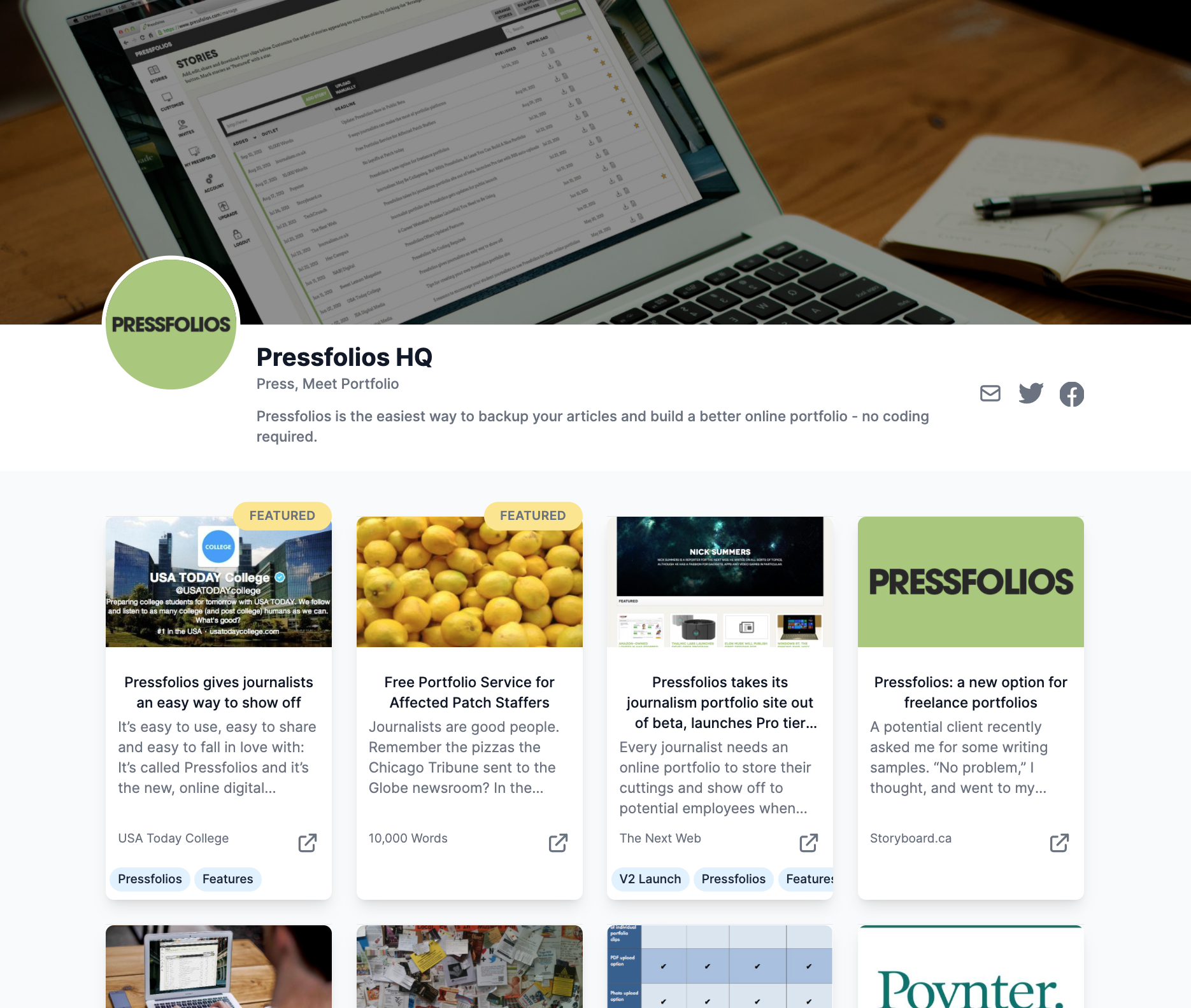 Tips for creating your own Pressfolios portfolio site